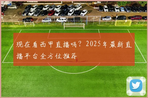 现在看西甲直播吗？2025年最新直播平台全方位推荐